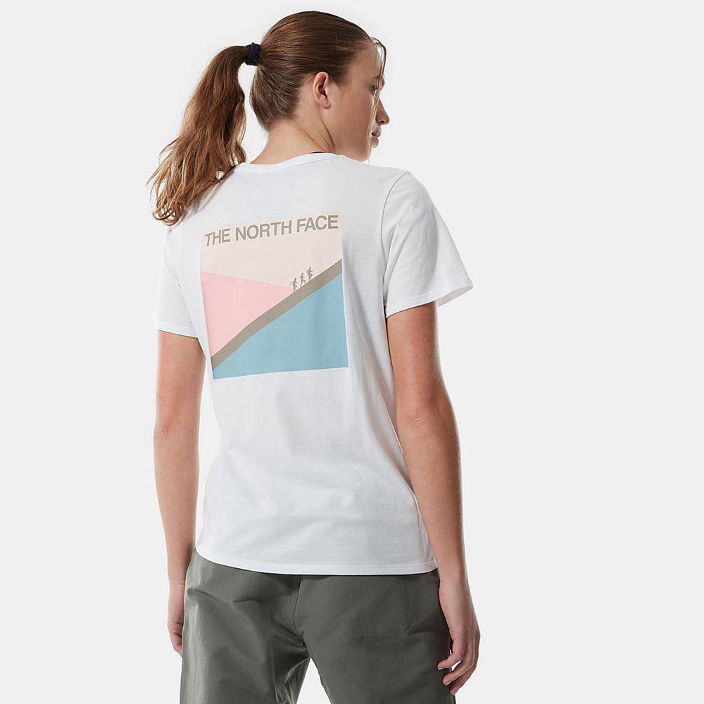 The North Face Foundation Graphic Γυναικεια T Shirt - Ασπρα (BEJU81024)